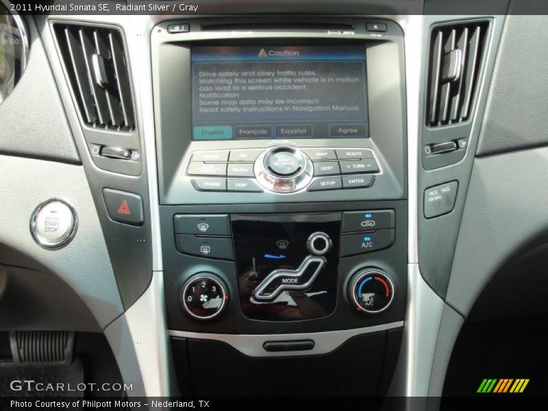 Radiant Silver / Gray 2011 Hyundai Sonata SE