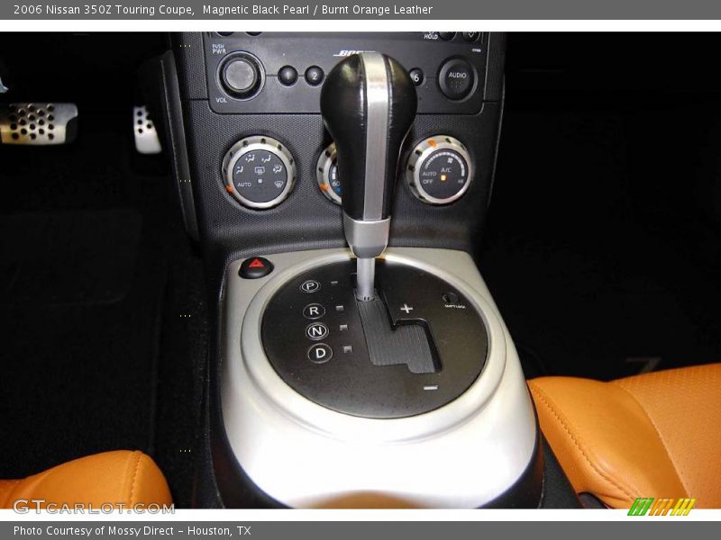 Magnetic Black Pearl / Burnt Orange Leather 2006 Nissan 350Z Touring Coupe