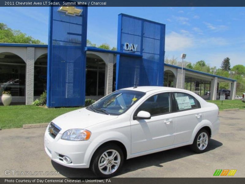 Summit White / Charcoal 2011 Chevrolet Aveo LT Sedan