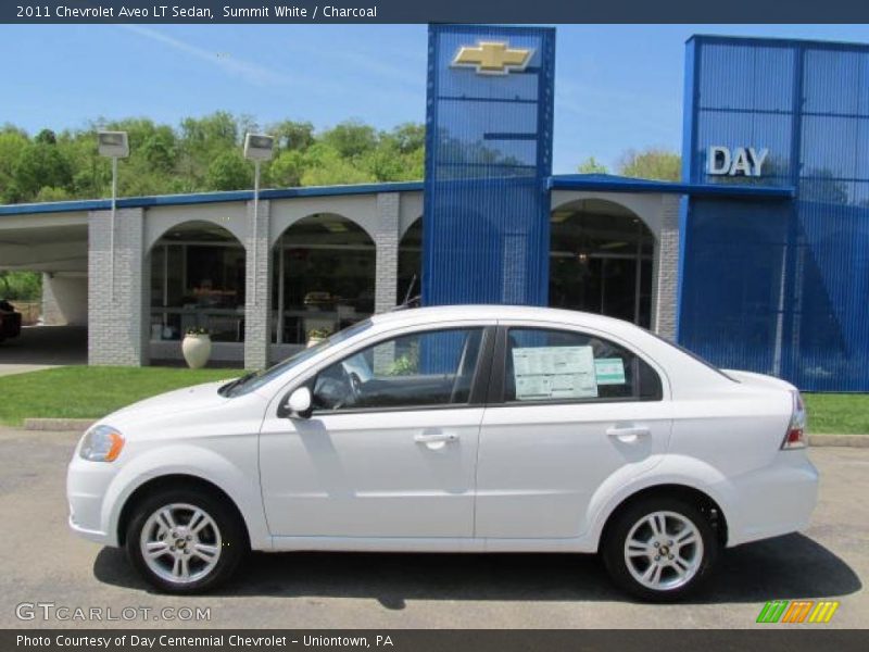 Summit White / Charcoal 2011 Chevrolet Aveo LT Sedan