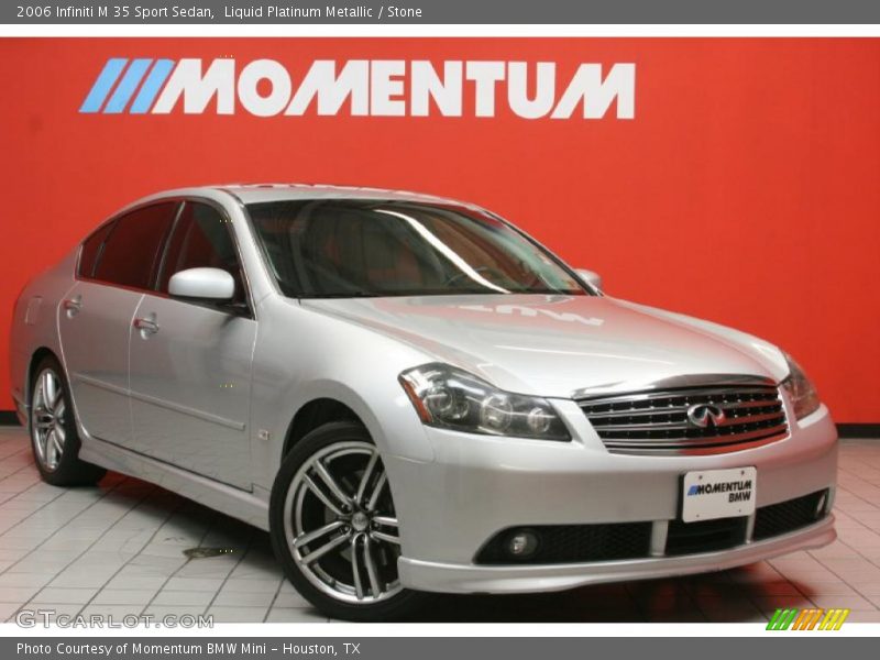 Liquid Platinum Metallic / Stone 2006 Infiniti M 35 Sport Sedan