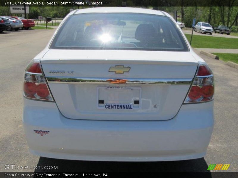 Summit White / Charcoal 2011 Chevrolet Aveo LT Sedan