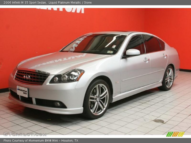 Liquid Platinum Metallic / Stone 2006 Infiniti M 35 Sport Sedan
