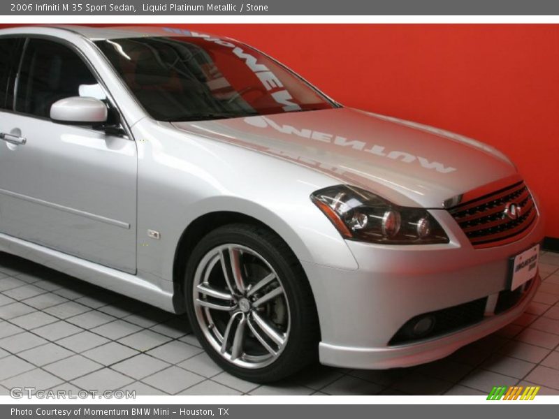 Liquid Platinum Metallic / Stone 2006 Infiniti M 35 Sport Sedan