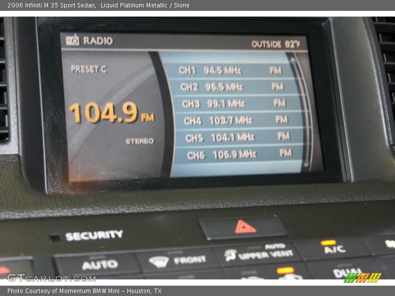 Liquid Platinum Metallic / Stone 2006 Infiniti M 35 Sport Sedan