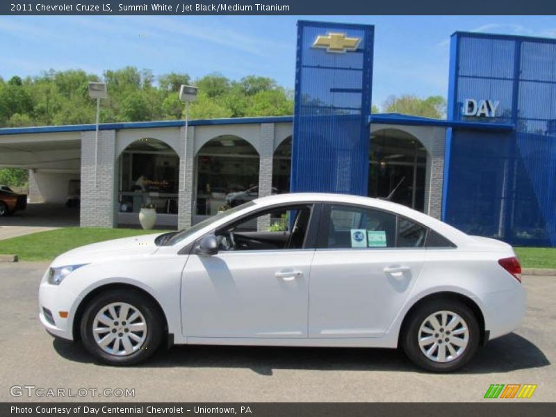 Summit White / Jet Black/Medium Titanium 2011 Chevrolet Cruze LS