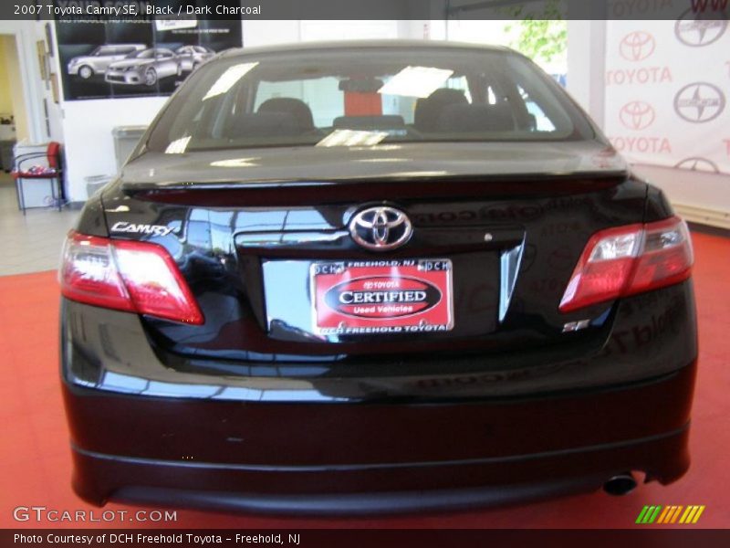 Black / Dark Charcoal 2007 Toyota Camry SE