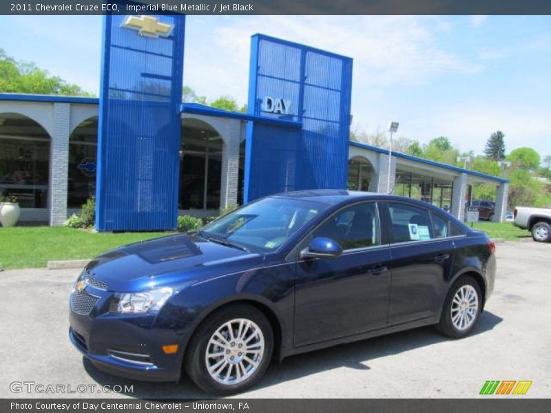 Imperial Blue Metallic / Jet Black 2011 Chevrolet Cruze ECO