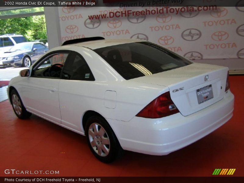 Taffeta White / Beige 2002 Honda Civic EX Coupe