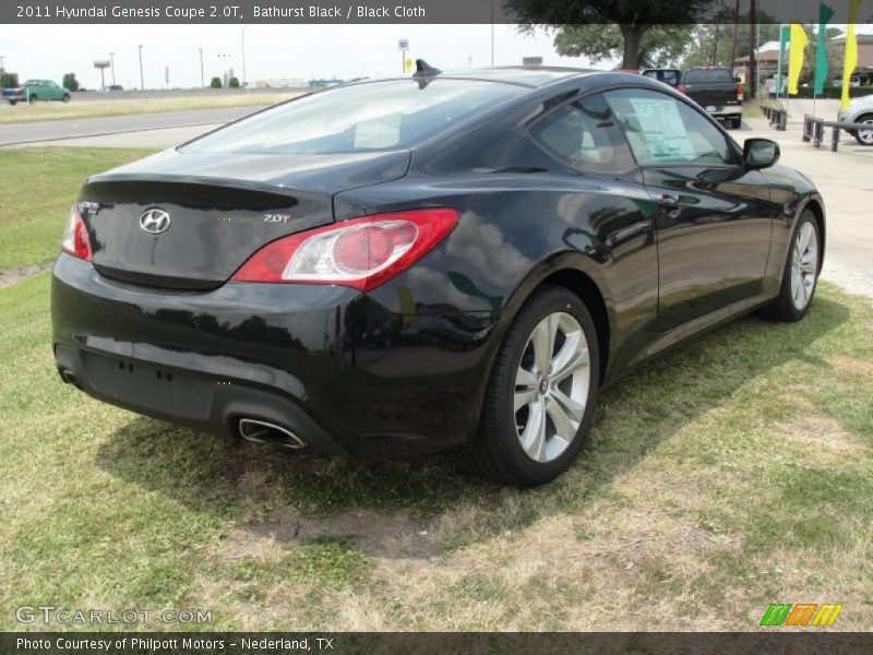 Bathurst Black / Black Cloth 2011 Hyundai Genesis Coupe 2.0T