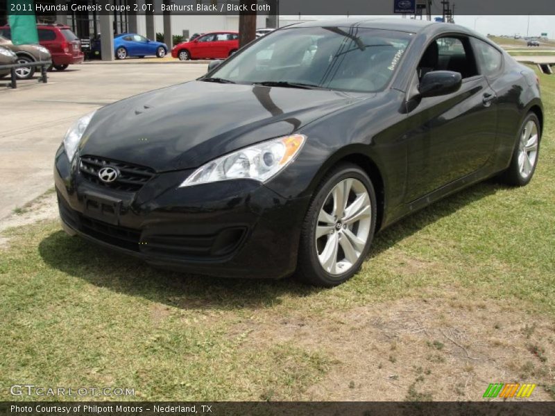 Bathurst Black / Black Cloth 2011 Hyundai Genesis Coupe 2.0T