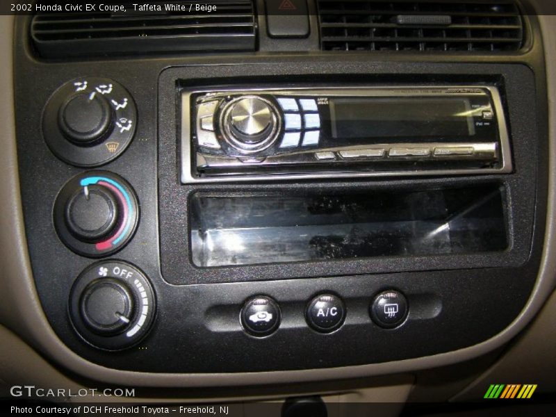 Taffeta White / Beige 2002 Honda Civic EX Coupe