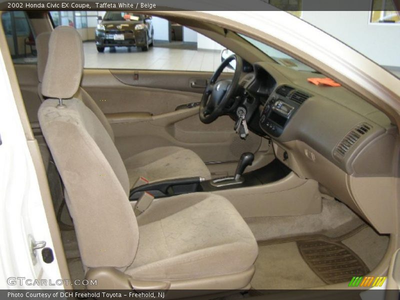 Taffeta White / Beige 2002 Honda Civic EX Coupe