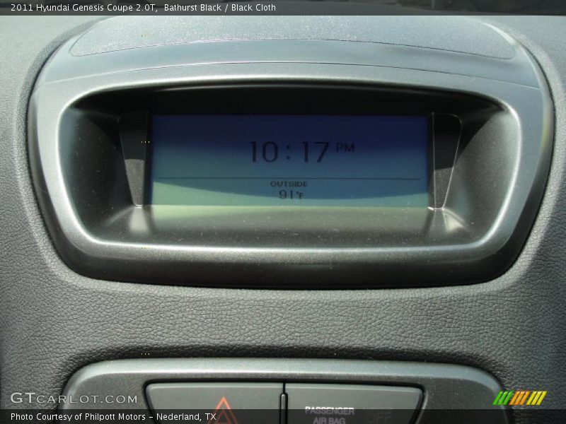 Bathurst Black / Black Cloth 2011 Hyundai Genesis Coupe 2.0T