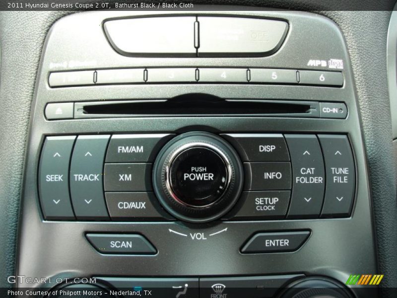 Controls of 2011 Genesis Coupe 2.0T