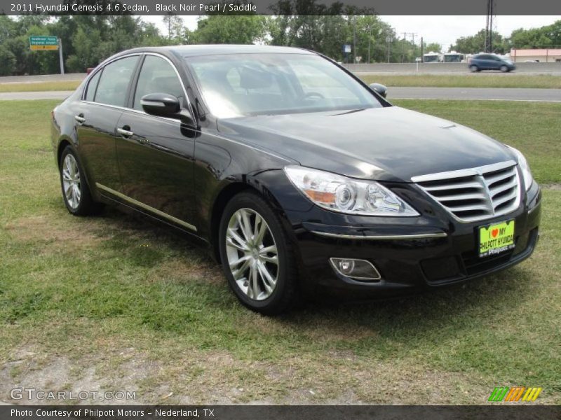 Black Noir Pearl / Saddle 2011 Hyundai Genesis 4.6 Sedan
