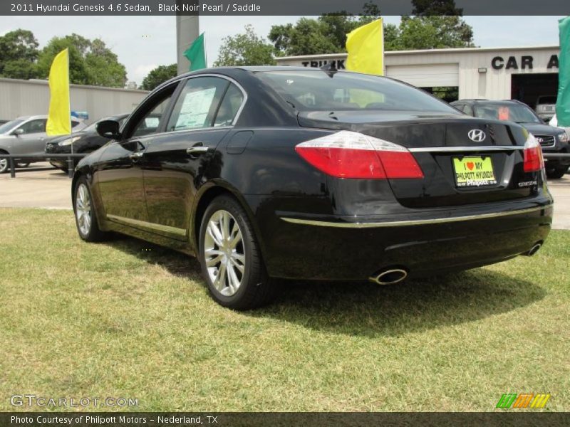 Black Noir Pearl / Saddle 2011 Hyundai Genesis 4.6 Sedan