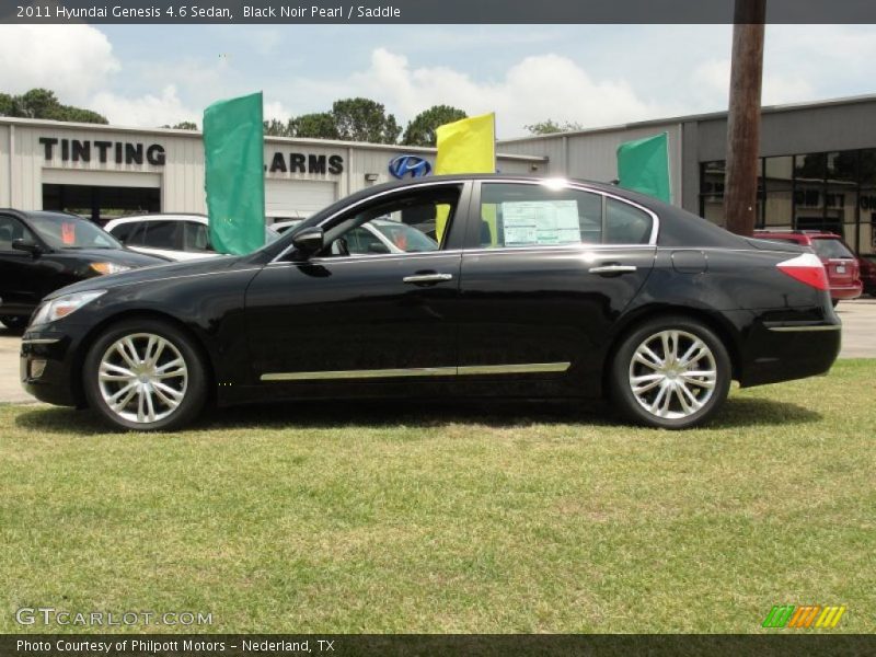 Black Noir Pearl / Saddle 2011 Hyundai Genesis 4.6 Sedan