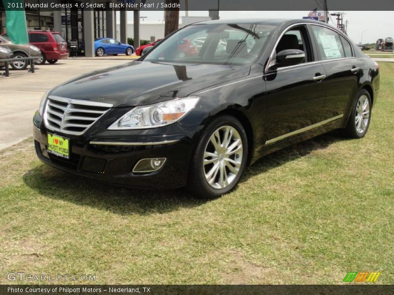Black Noir Pearl / Saddle 2011 Hyundai Genesis 4.6 Sedan