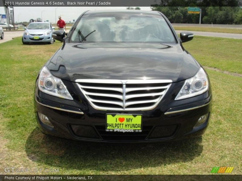 Black Noir Pearl / Saddle 2011 Hyundai Genesis 4.6 Sedan