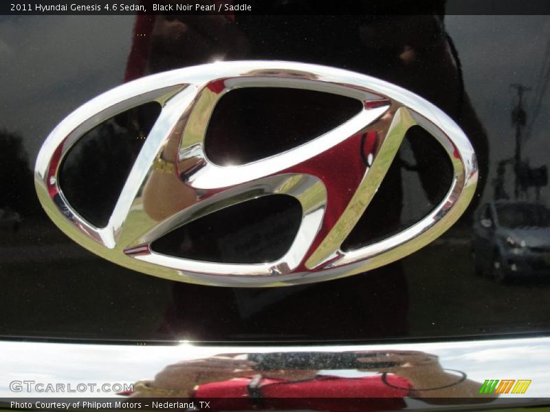 Black Noir Pearl / Saddle 2011 Hyundai Genesis 4.6 Sedan