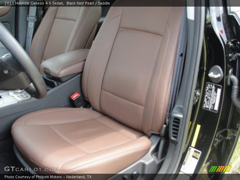  2011 Genesis 4.6 Sedan Saddle Interior