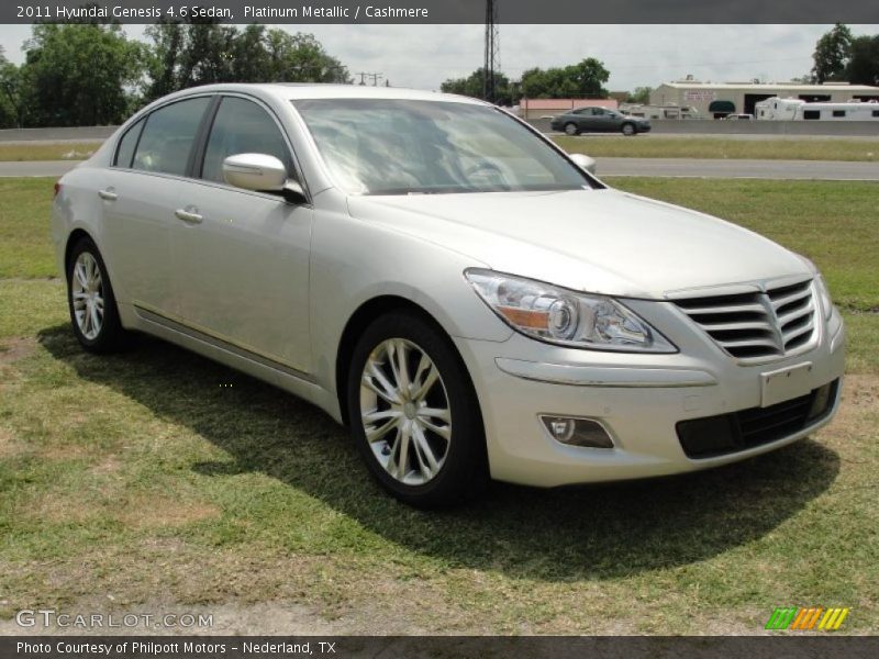 Front 3/4 View of 2011 Genesis 4.6 Sedan