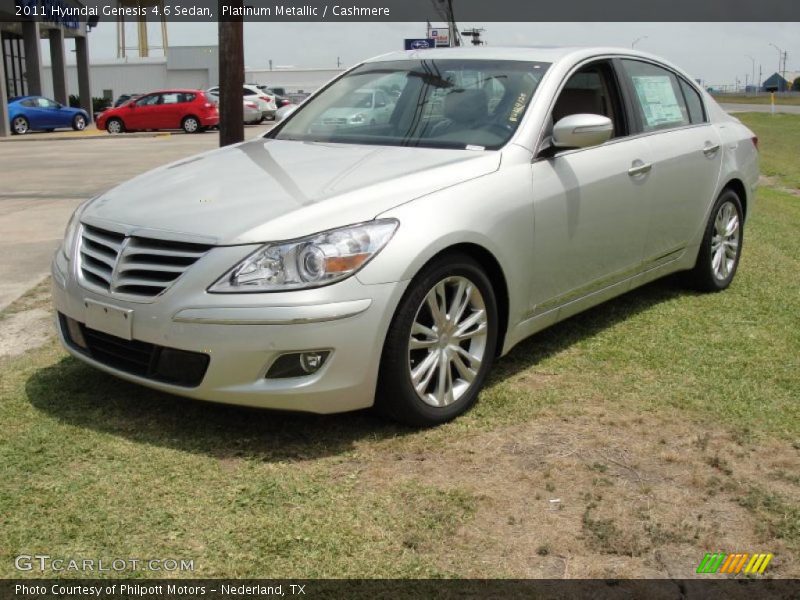 Platinum Metallic / Cashmere 2011 Hyundai Genesis 4.6 Sedan