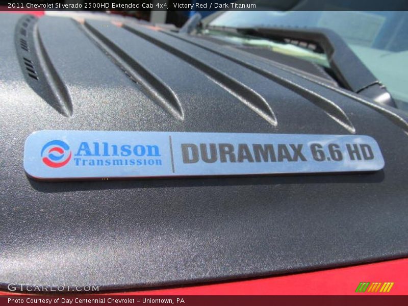 Victory Red / Dark Titanium 2011 Chevrolet Silverado 2500HD Extended Cab 4x4