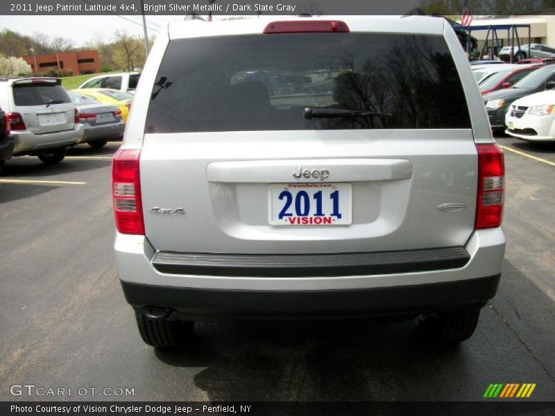 Bright Silver Metallic / Dark Slate Gray 2011 Jeep Patriot Latitude 4x4