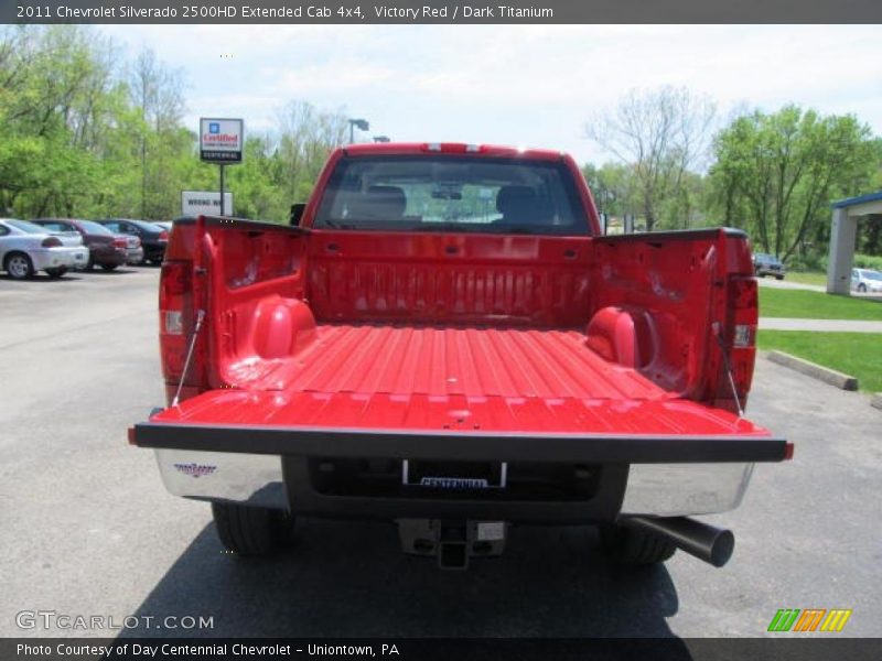 Victory Red / Dark Titanium 2011 Chevrolet Silverado 2500HD Extended Cab 4x4