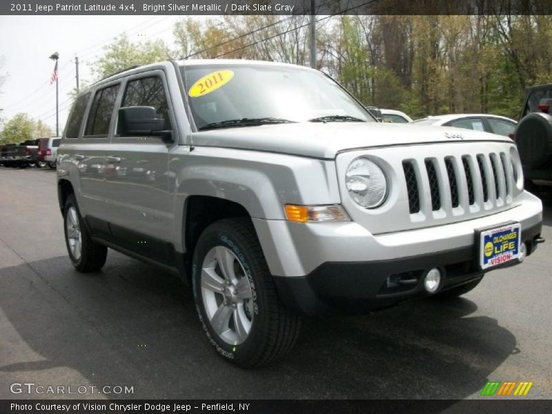 Bright Silver Metallic / Dark Slate Gray 2011 Jeep Patriot Latitude 4x4