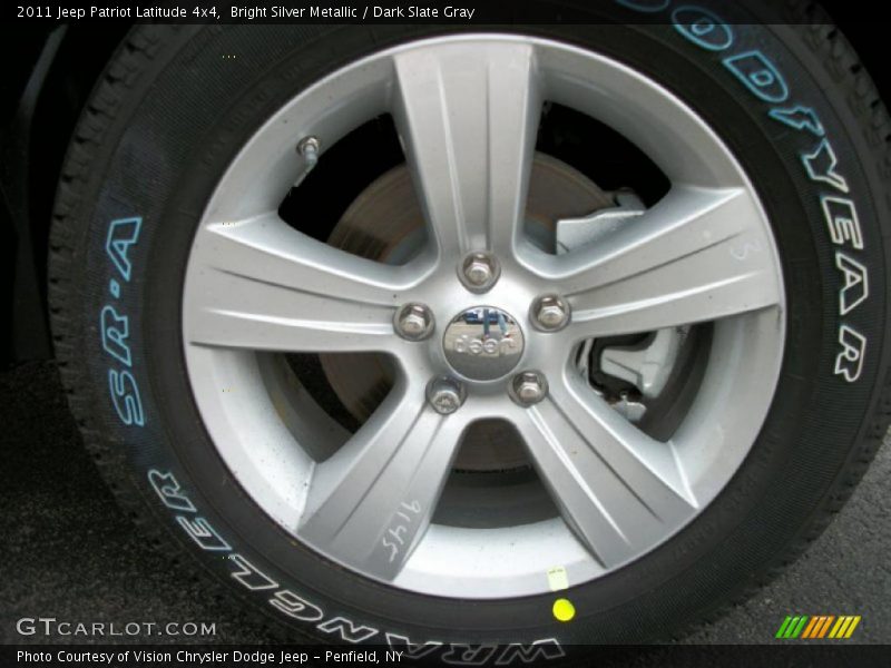 Bright Silver Metallic / Dark Slate Gray 2011 Jeep Patriot Latitude 4x4