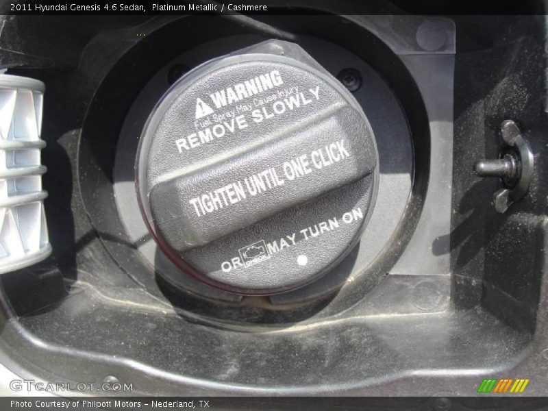 Platinum Metallic / Cashmere 2011 Hyundai Genesis 4.6 Sedan