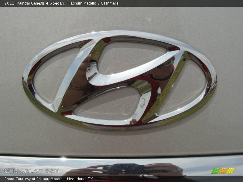 Platinum Metallic / Cashmere 2011 Hyundai Genesis 4.6 Sedan