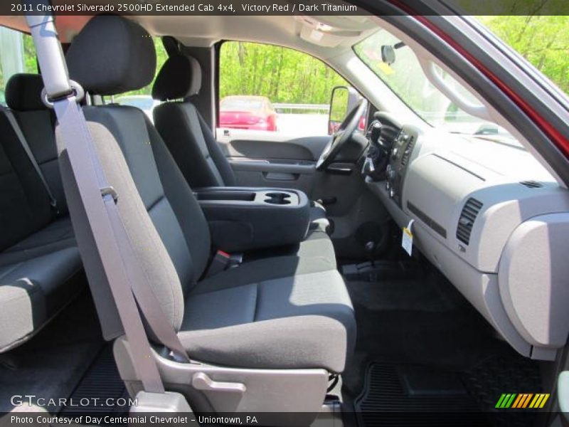 Victory Red / Dark Titanium 2011 Chevrolet Silverado 2500HD Extended Cab 4x4