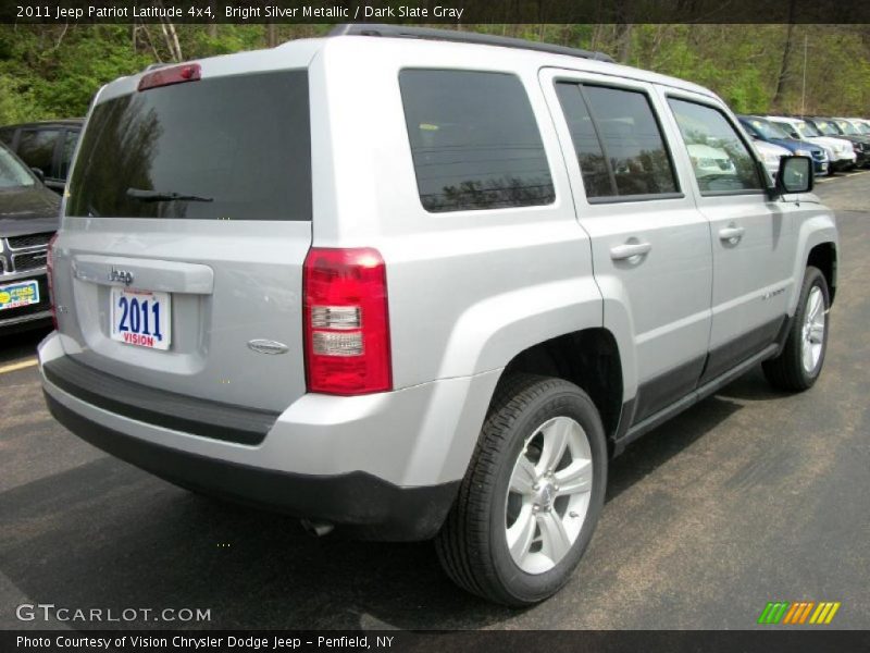 Bright Silver Metallic / Dark Slate Gray 2011 Jeep Patriot Latitude 4x4