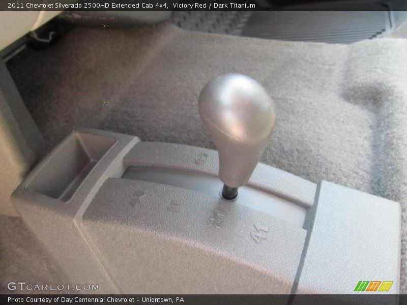 Victory Red / Dark Titanium 2011 Chevrolet Silverado 2500HD Extended Cab 4x4