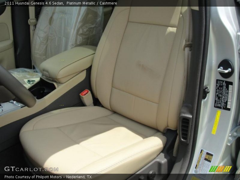 Platinum Metallic / Cashmere 2011 Hyundai Genesis 4.6 Sedan