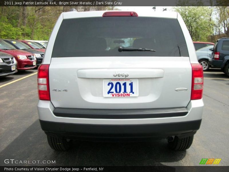 Bright Silver Metallic / Dark Slate Gray 2011 Jeep Patriot Latitude 4x4
