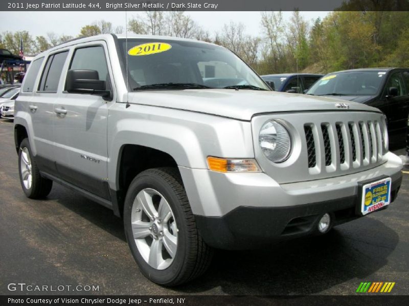 Bright Silver Metallic / Dark Slate Gray 2011 Jeep Patriot Latitude 4x4