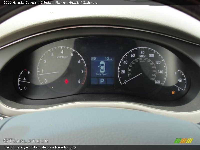  2011 Genesis 4.6 Sedan 4.6 Sedan Gauges