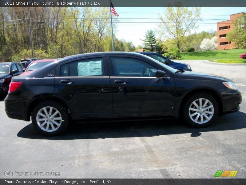 Blackberry Pearl / Black 2011 Chrysler 200 Touring