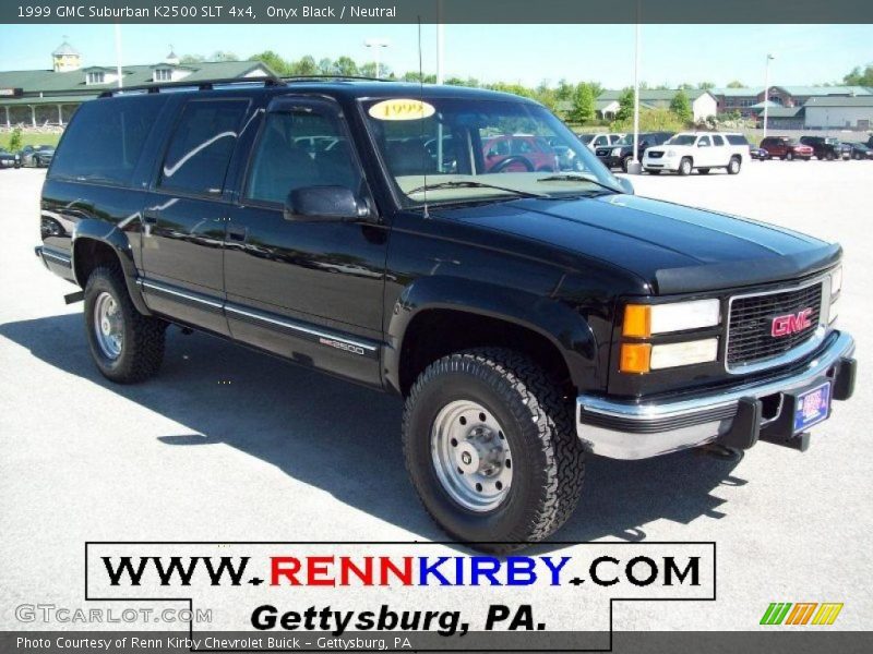 Onyx Black / Neutral 1999 GMC Suburban K2500 SLT 4x4