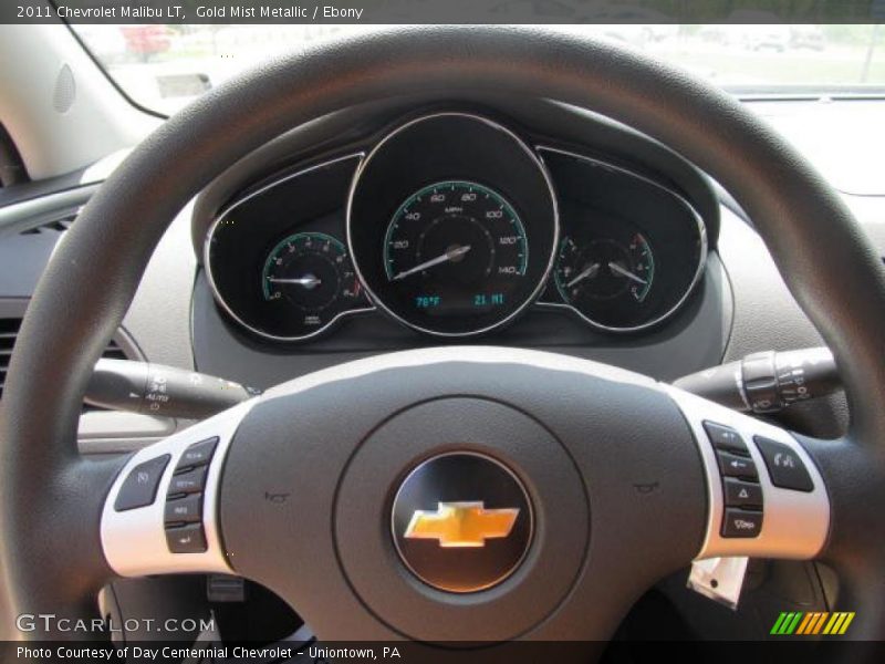 Gold Mist Metallic / Ebony 2011 Chevrolet Malibu LT
