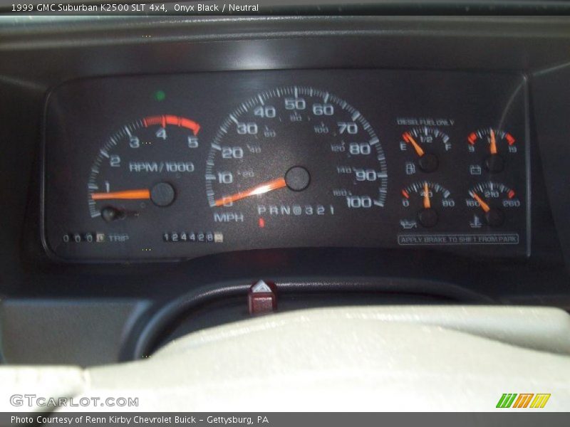 Onyx Black / Neutral 1999 GMC Suburban K2500 SLT 4x4