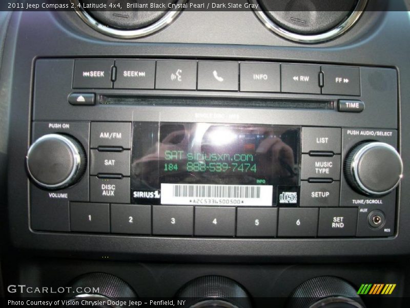 Brilliant Black Crystal Pearl / Dark Slate Gray 2011 Jeep Compass 2.4 Latitude 4x4