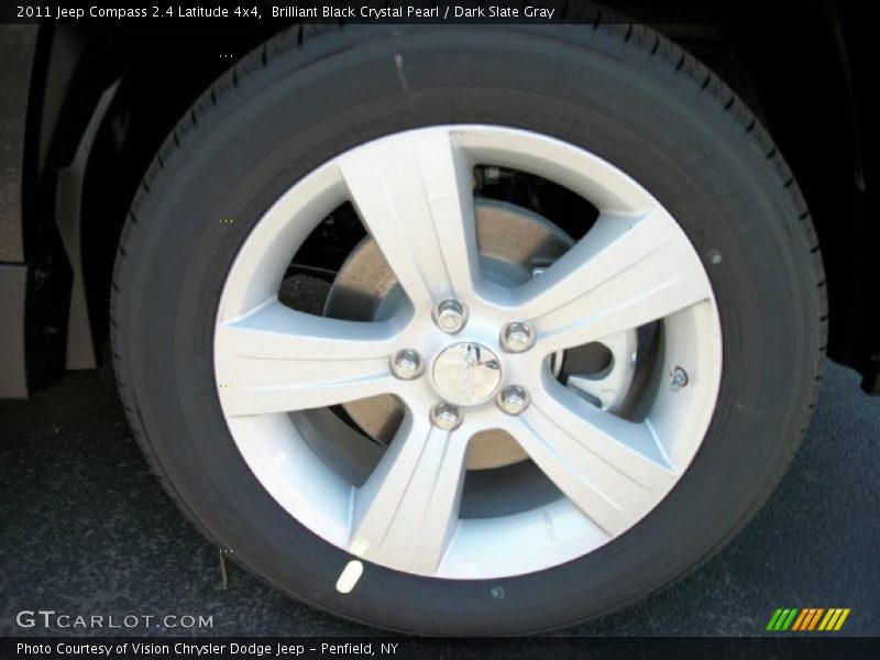 Brilliant Black Crystal Pearl / Dark Slate Gray 2011 Jeep Compass 2.4 Latitude 4x4