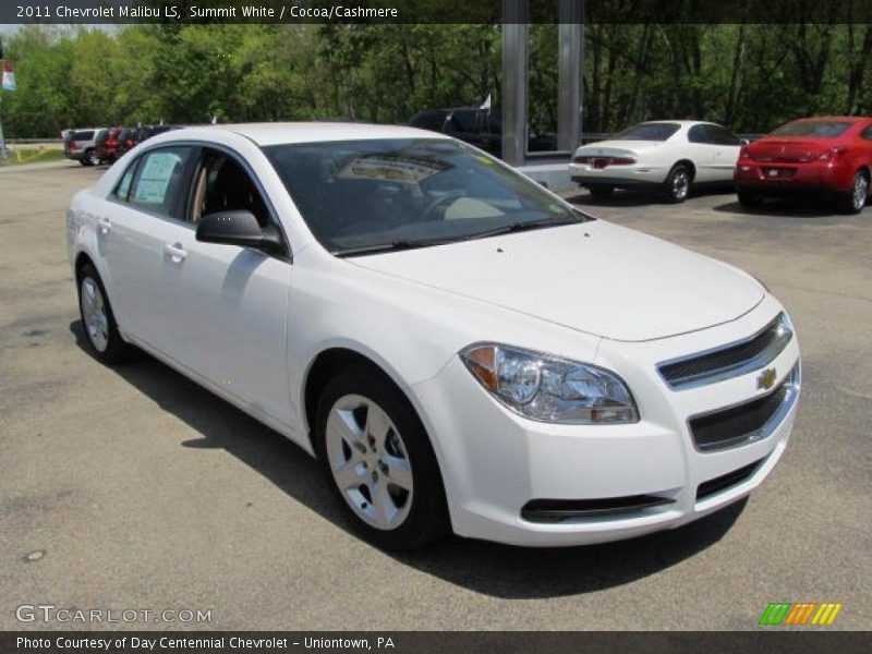 Summit White / Cocoa/Cashmere 2011 Chevrolet Malibu LS