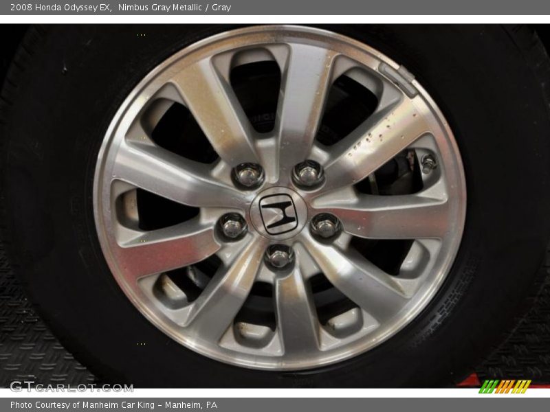Nimbus Gray Metallic / Gray 2008 Honda Odyssey EX